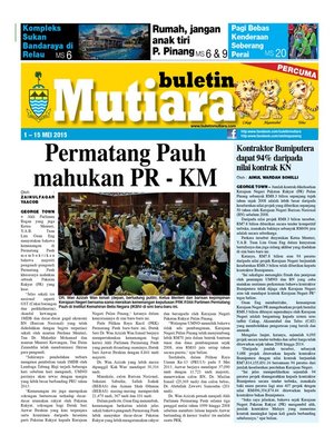 cover image of Buletin Mutiara 1-15 May 2015